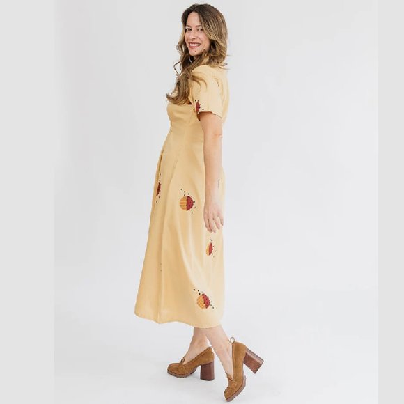 Mata Traders Dresses & Skirts - Mata Traders Artsy Traveler Midi Dress Honeycomb NWT